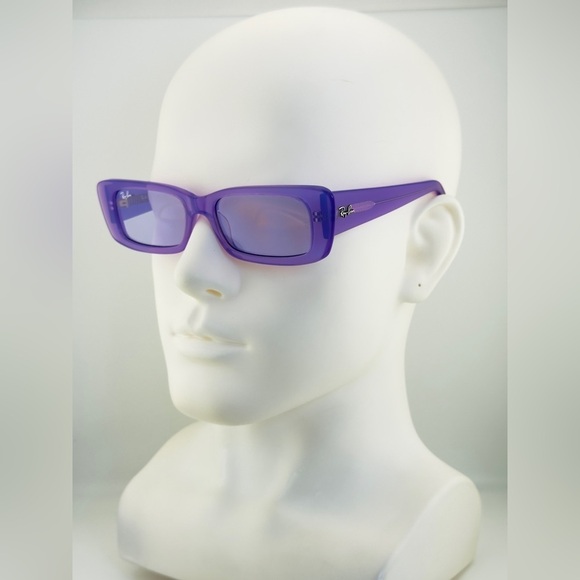 Ray-Ban Teru Bio Based Sunglasses RB4425 Transparent Purple Frame Violet Lenses main image 4
